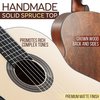 Pyle 39'' Inch 6-String Classical Guitar - Guitar with Digital Tuner & Accessory Kit (Nature color, matt PGACLS100